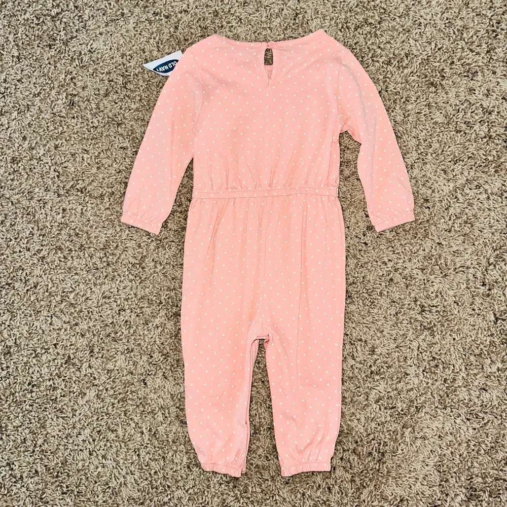 NWT Polkadot Jumper 12-18m 18 Month Girl Baby Toddler Outfit One Piece New BNWT